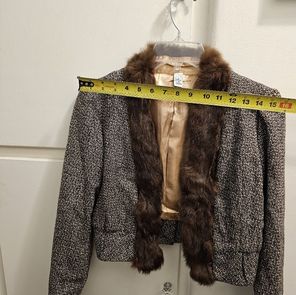 Wool Blend, Fur-trimmed Jacket - Picture 14 of 15